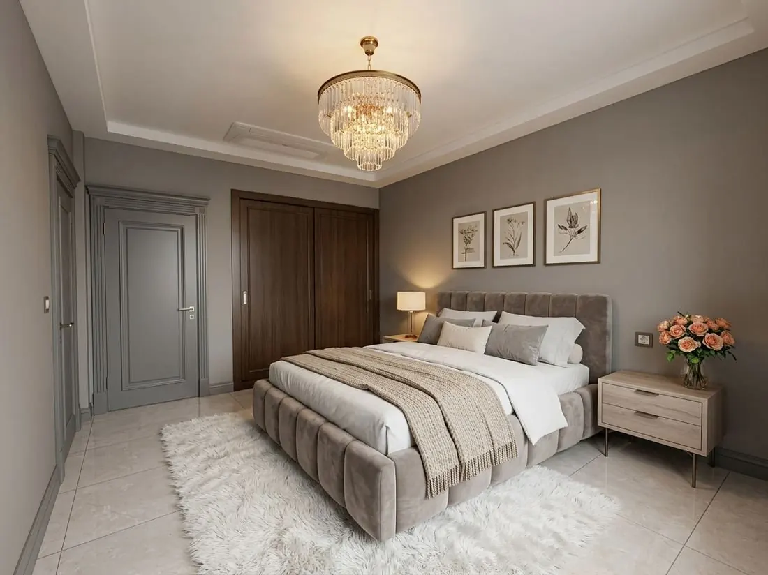 Chambre après home staging virtuel BaayStudio