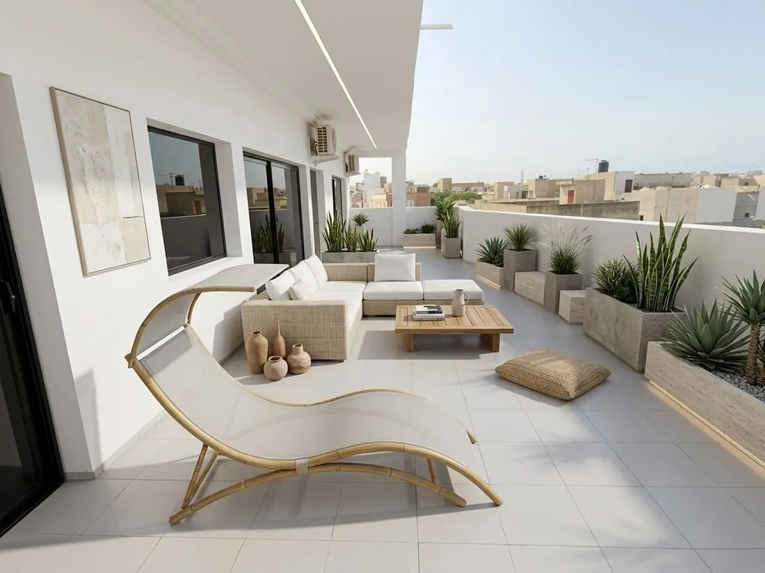 Terrasse après home staging virtuel BaayStudio